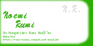 noemi rumi business card